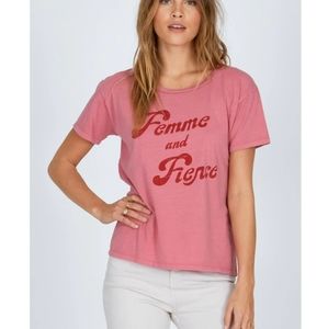 Amuse Society Femme and Fierce vintage look tee